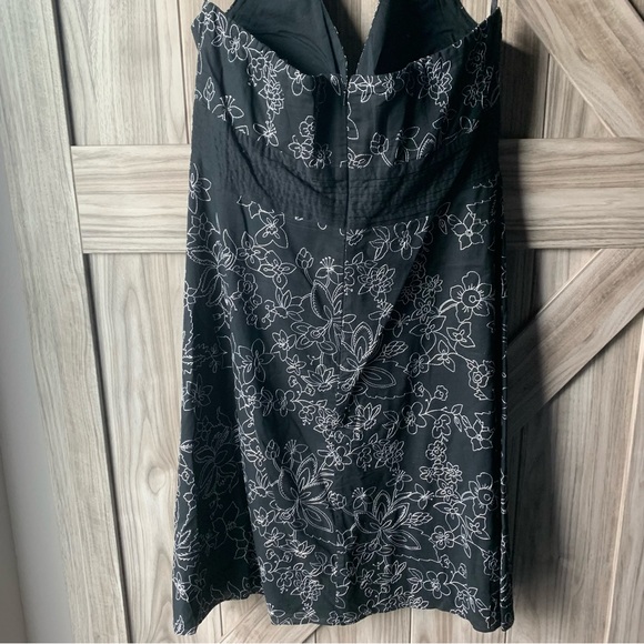 White House Black Market Embroidered Floral Halter Sundress - Picture 4 of 5